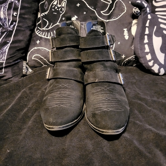 Black western ankle boots - Picture 4 of 5